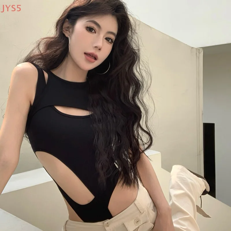 

Сексуальный полый жилет без рукавов нестандартной формы, женский летний дизайн, универсальная шикарная майка