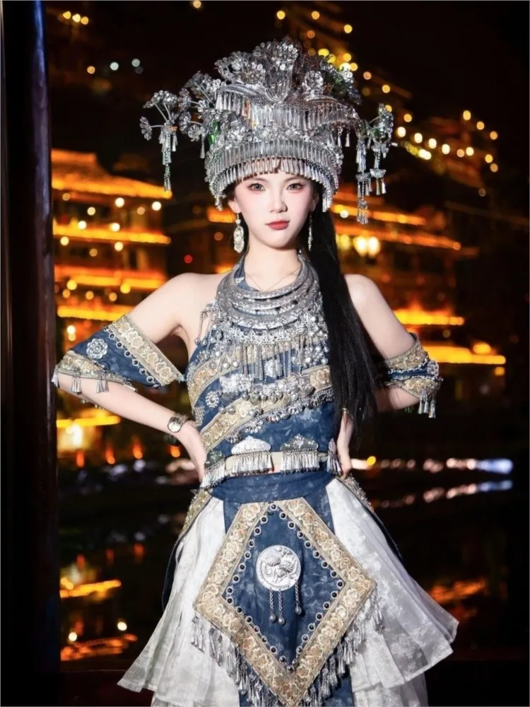 New ethnic travel photography set batik portrait style elegant and stylish dress