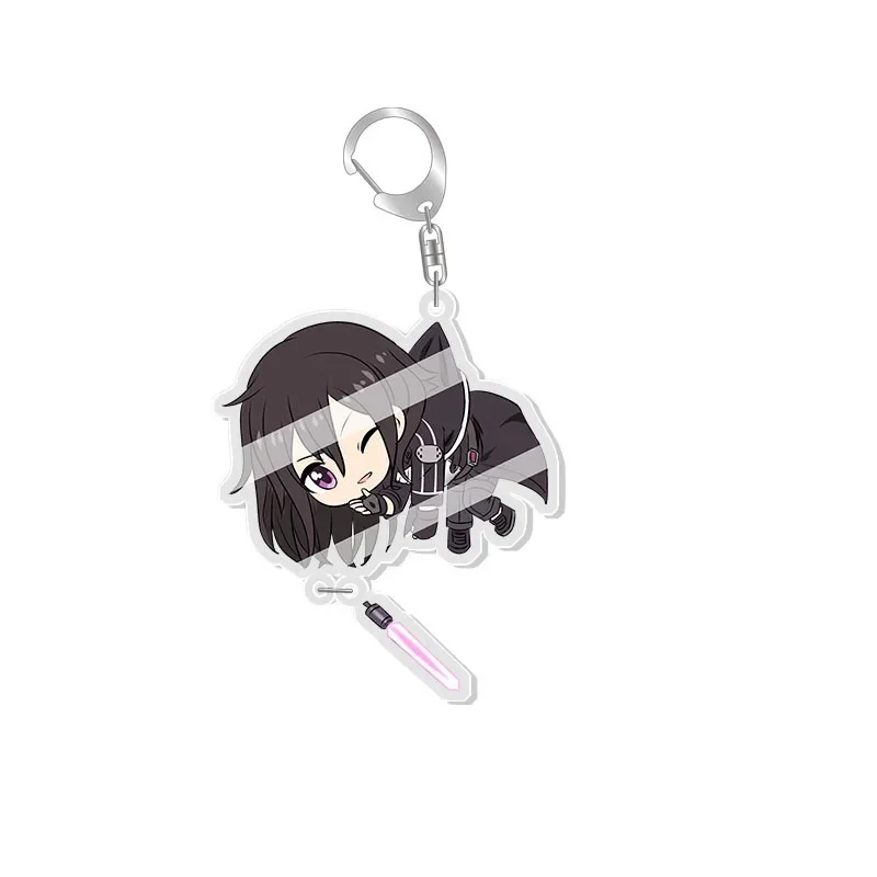 New In 2022 Sword Art Online Acrylic Keychain Anime Cartoon  Kirito Asuna Krito Pendant Acrylic Pendant Fan Gift