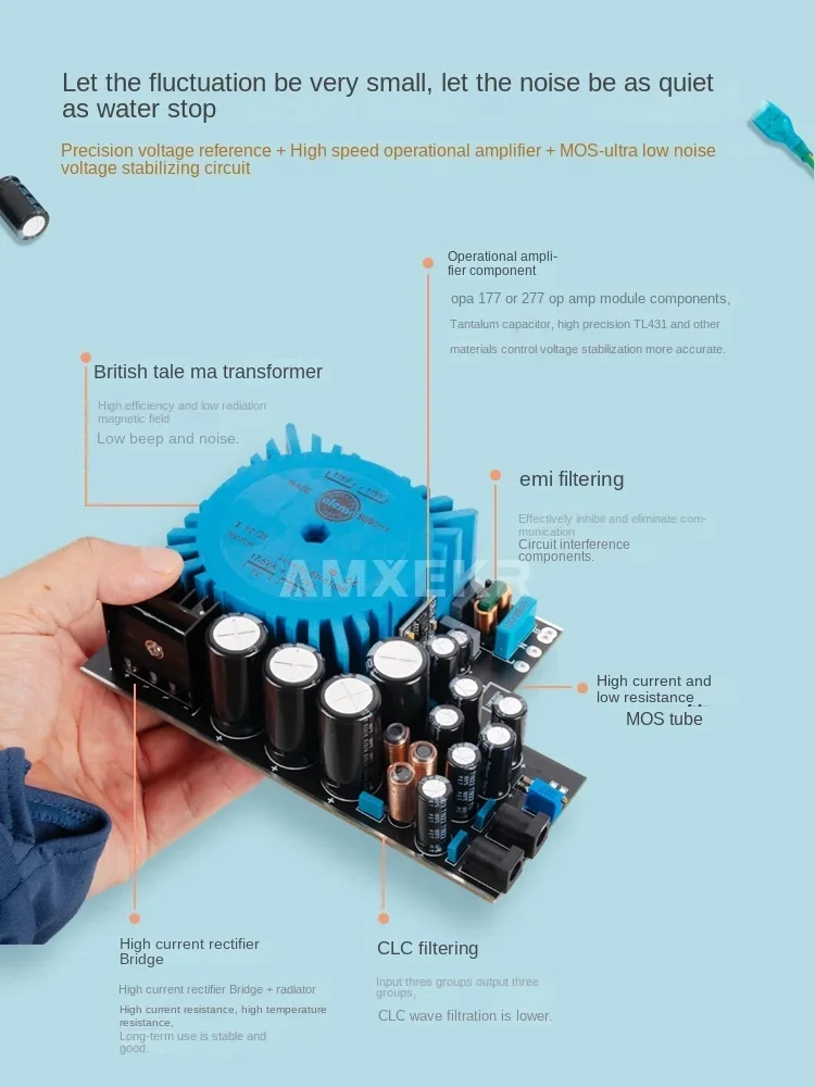 LHY الصوت النمر الأسماك 25/35 واط تيار مستمر الخطي شنت إمدادات الطاقة DC5/9/12/15/18 فولت الصوت USB فك فك فك فك التشفير 2025 نموذج #2