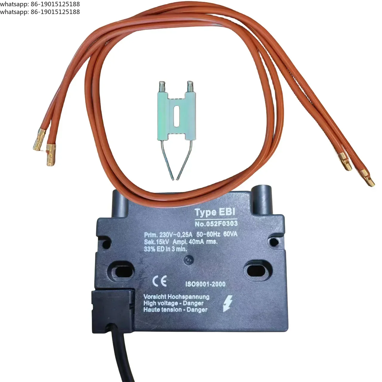 11/15KV EBI type fuel burner 2-pole or gas burner 1-pole ignition transformer