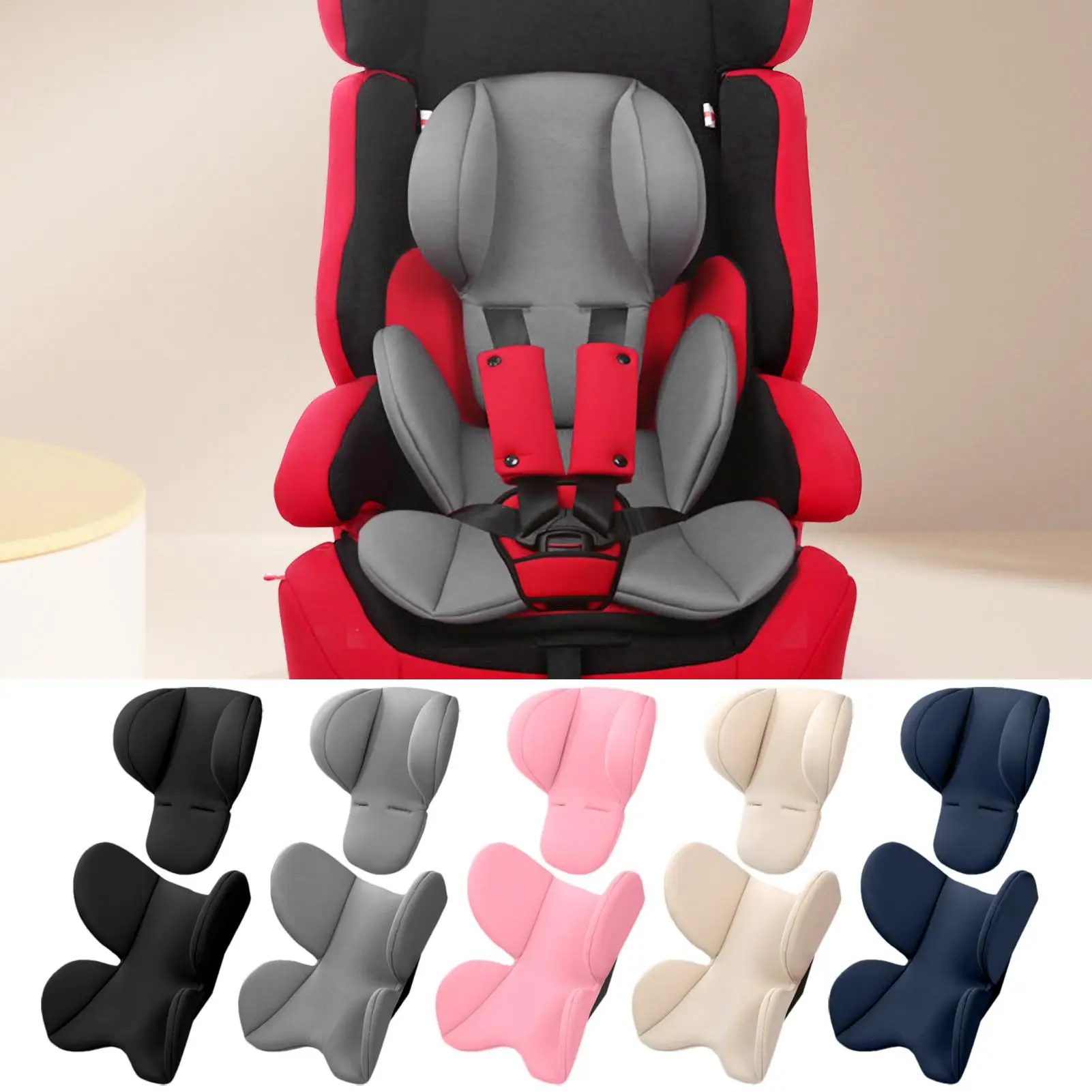 Baby Stroller Seat Pad Insert Soft Stroller Cushion Head Neck Baby Car Seat Cushion Mat Kids Cart Mattress Mat Stroller accessor