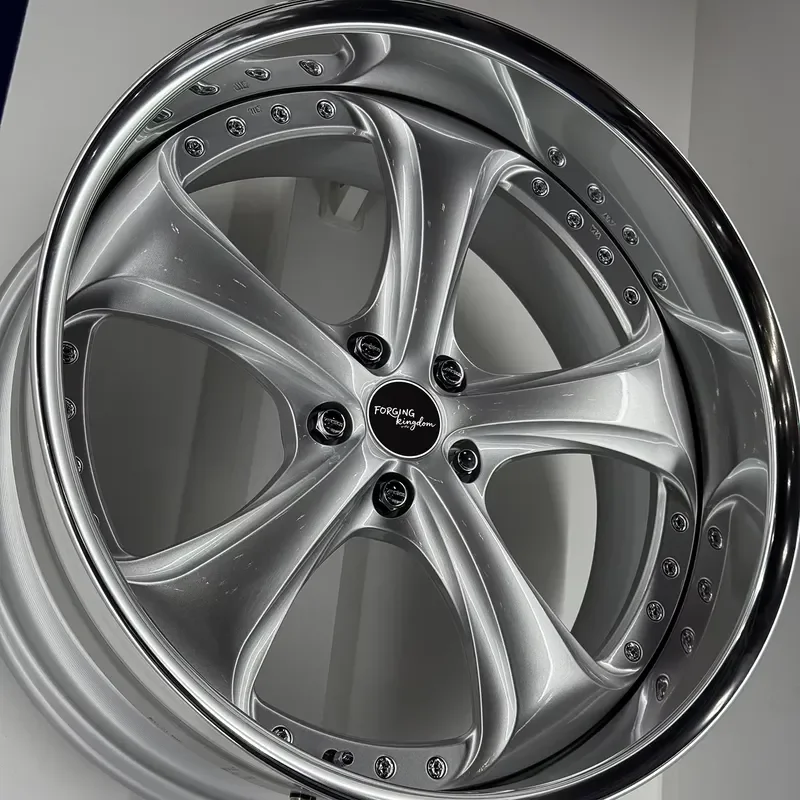 FORGING KINGDOM New Double-Piece Forged Aluminum Alloy Automotive Wheel Hub 40mm Ultra Lightweight Multi-Spoke Customizable