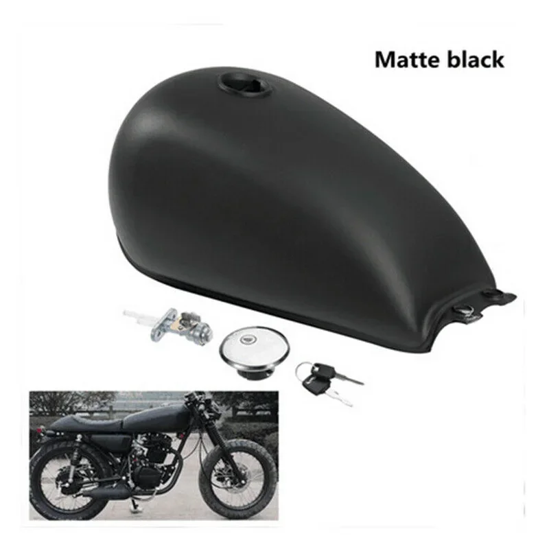 9L 2.4Gal Retro Vintage Fuel Gas Tank Cap For Suzuki GN125 Cafe Racer Old School