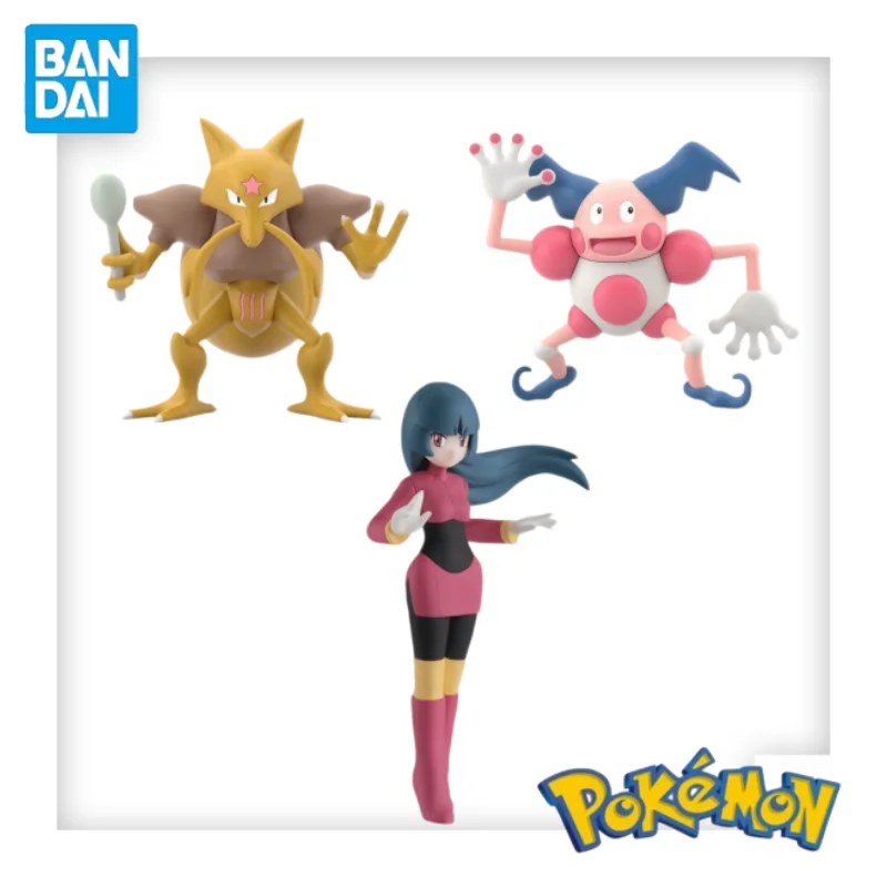 Bandai Shokugan Scale World Pokémon Région de Kanto Sabrina Kadabra Mr. Figurine miniature décorative pour collectionneurs