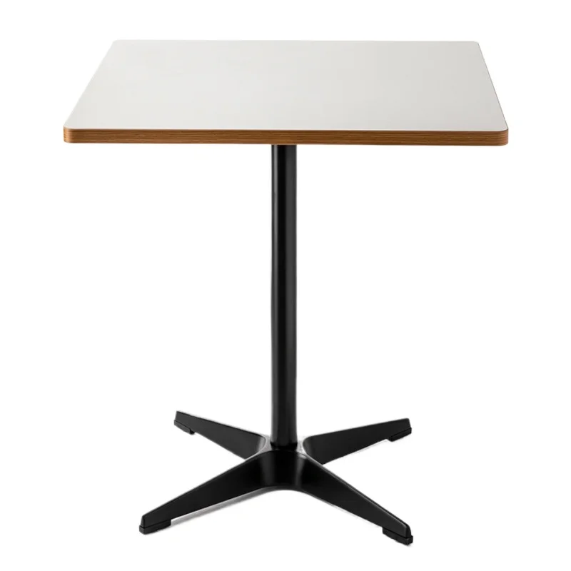 Nordischer moderner einfacher Esstisch für Zuhause, Freizeittisch, Internet-Promi, weißer runder Verhandlungstisch