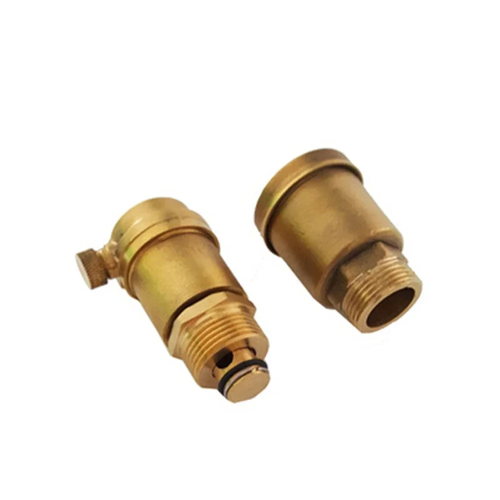 Brass Heating Exhaust Valve 15 20 25 Automatic Exhaust Valve Thickening Exhaust Valve Horizontal  4 Points 6 Points 1 Inch