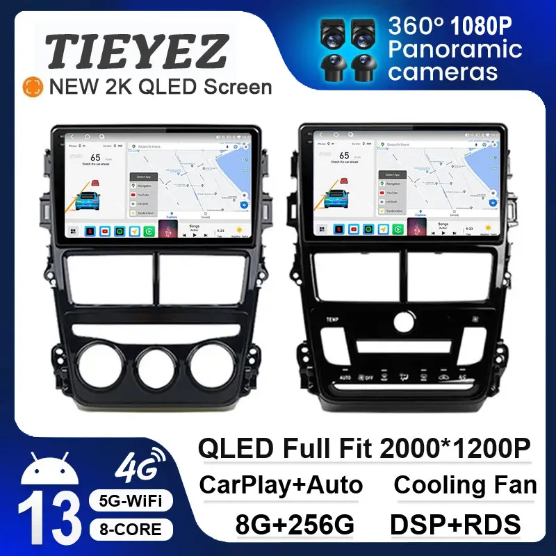 

Android 13 For Toyota Vios Yaris 2018 2019 2020 Navigation GPS Car Multimedia Video Player Stereo Carplay Head Unit Auto Radio