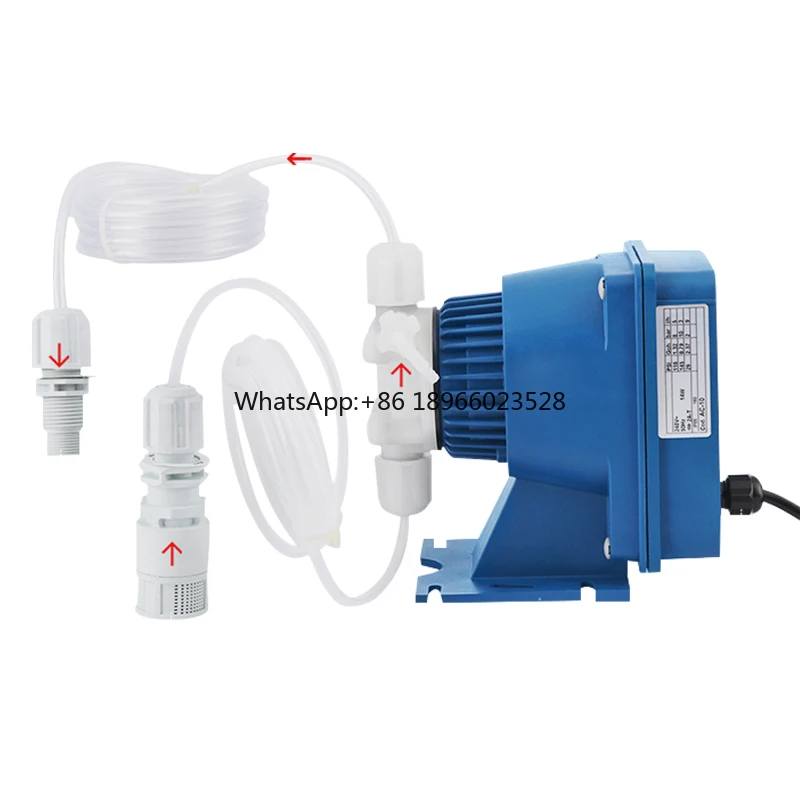 Liquid Mini Acid Chemical Chlorine Metering Pump Automatic Electromagnetic Quantitative Dosing Pump For Water Treatment