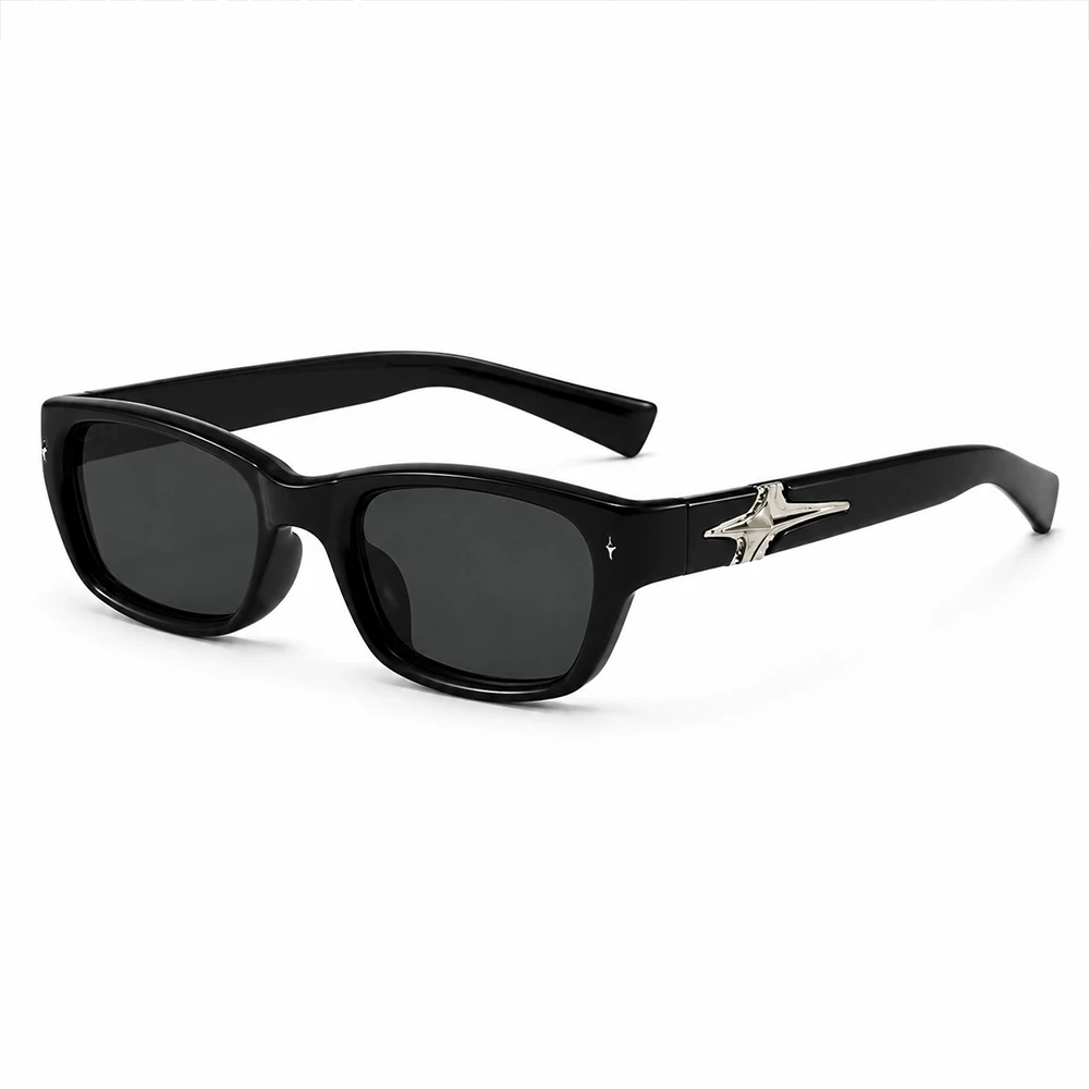 Neue Y2K Punk Star Square Sonnenbrille für Männer und Frauen Luxus Designer UV400 Schutz Retro Reise Outdoor Sonnenbrillen ﻿ – Detail 5