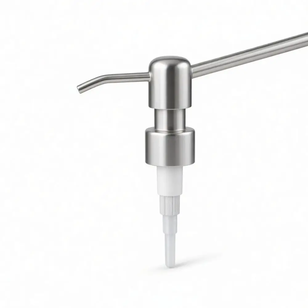High Quality 304 Stainless Steel Pump Head Replacement For Liquid Dispenser Lotion Bottle Sprayer Nozzle Bathroom Supplies