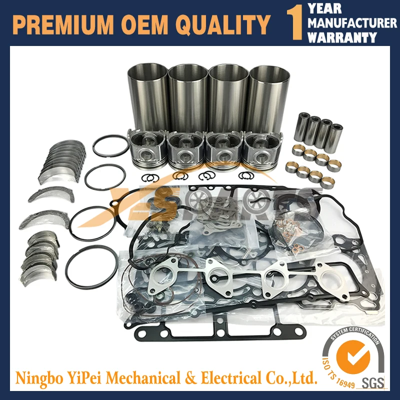 Overhaul Rebuild Kit For Kubota V3307 V3307T M6040 Tractor For Bobcat S630 T650 S65 Skid loader