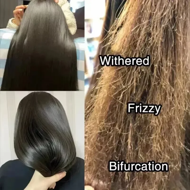 Máscara de cabelo de queratina mágica 5 segundos reparação danos frizzy macio suave brilhante cabelo hidratação profunda tratamento de cabelo reparação máscara de cuidados com o cabelo