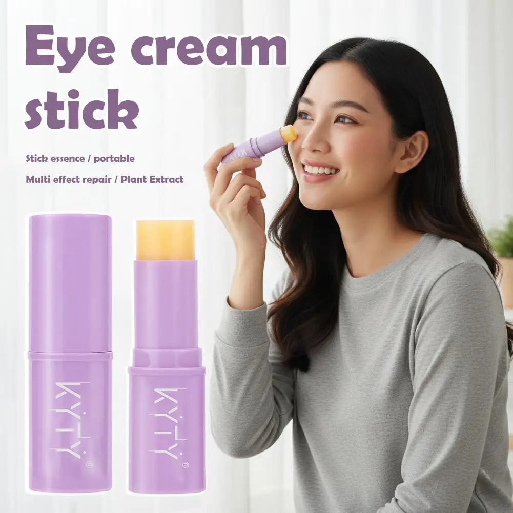 

Moisturizing Eye Essence Stick Lavender, Hydrating Eye Care With Peptides & Gentle Ingredients, Solid Balm Stick For Makeup
