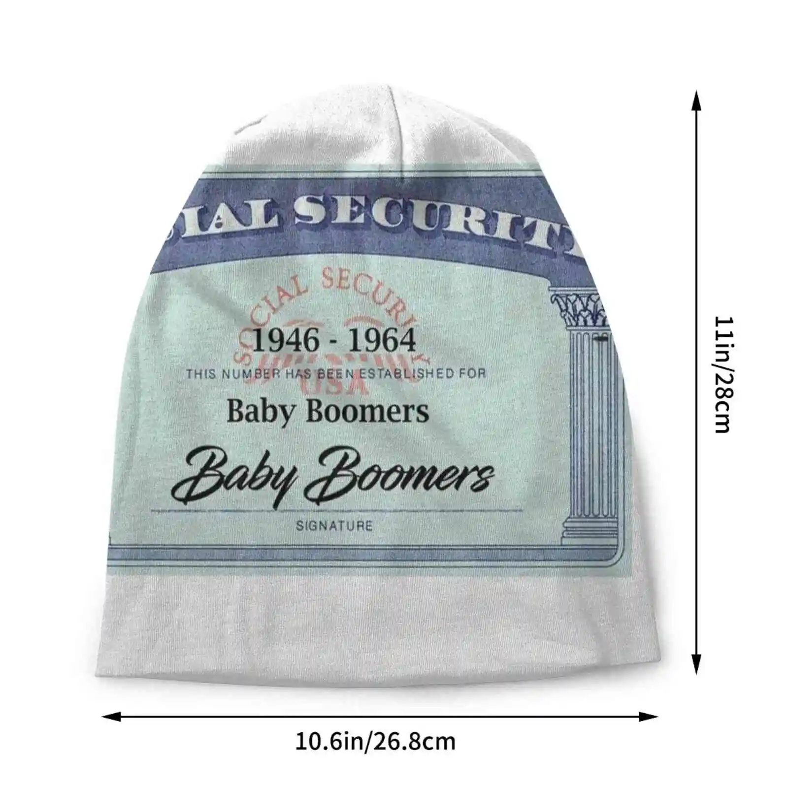 Baby Boomers Knitted Hat Warm Beanie Outdoor Caps Social Security