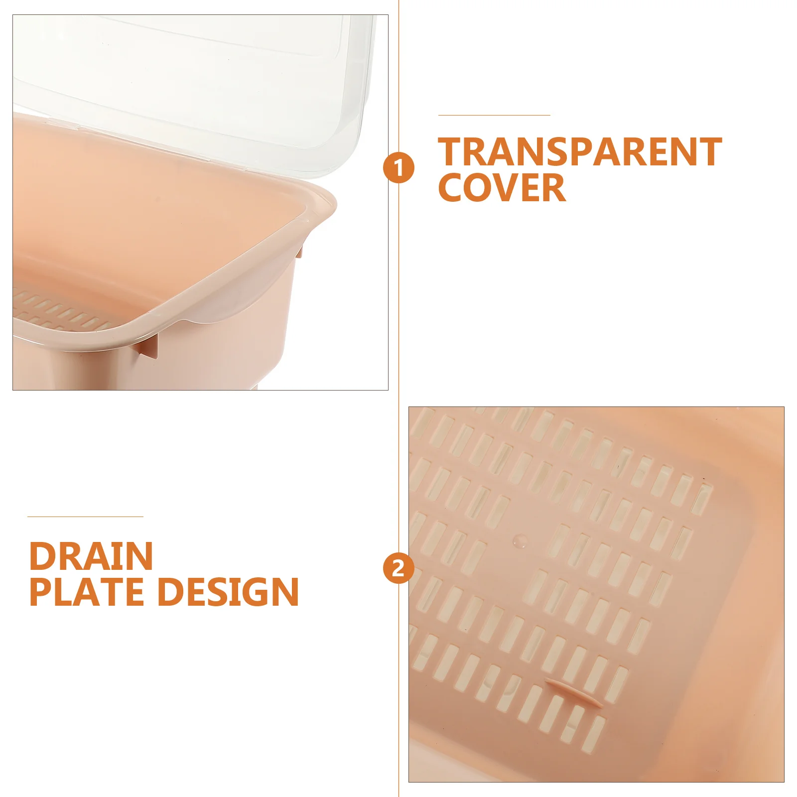 1 pz drenaggio stoviglie scatola scolapiatti eco-friendly PP scatola di immagazzinaggio da cucina per bacchette ciotole tazze posate trasparente