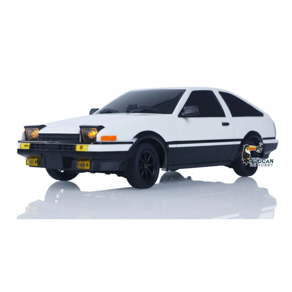 Venda nos eua 1/18 ldrc 2.4g carro de deriva de controle remoto ae86 modelo rwd veículos de corrida alta velocidade 10 km/h flip luz bateria carga usb