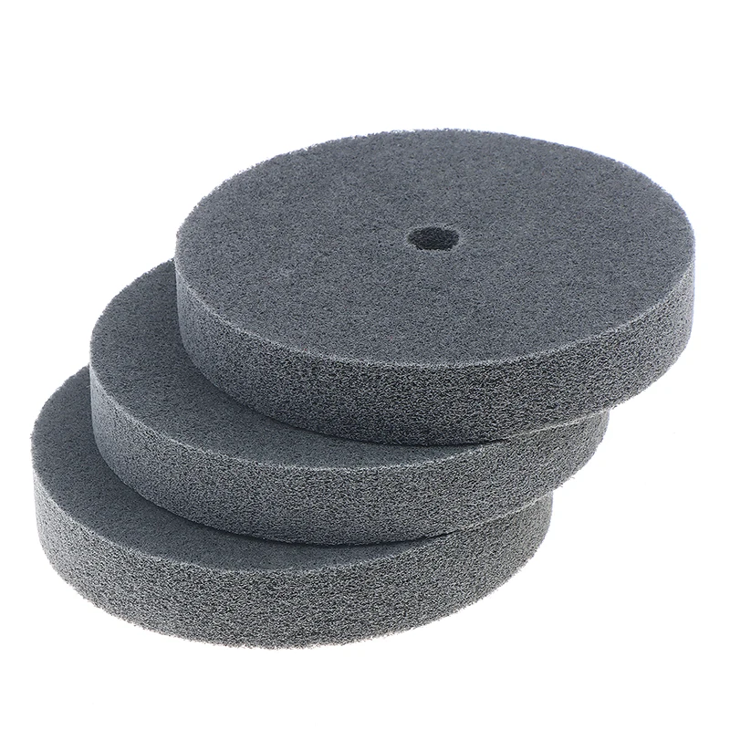 150mm Metal Polishing Wheel 150*25mm Non-Woven Abrasive Disc Nylon Fiber 5P/7P/9P Options 180#