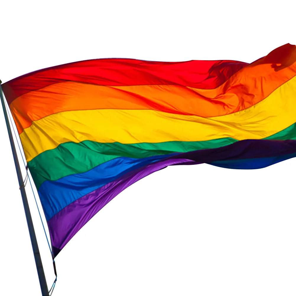 

Large Rainbow 60X90Cm Polyester Flag Large Pride Banner Outdoor Durable Vibrant Colors Lightweight Decoration