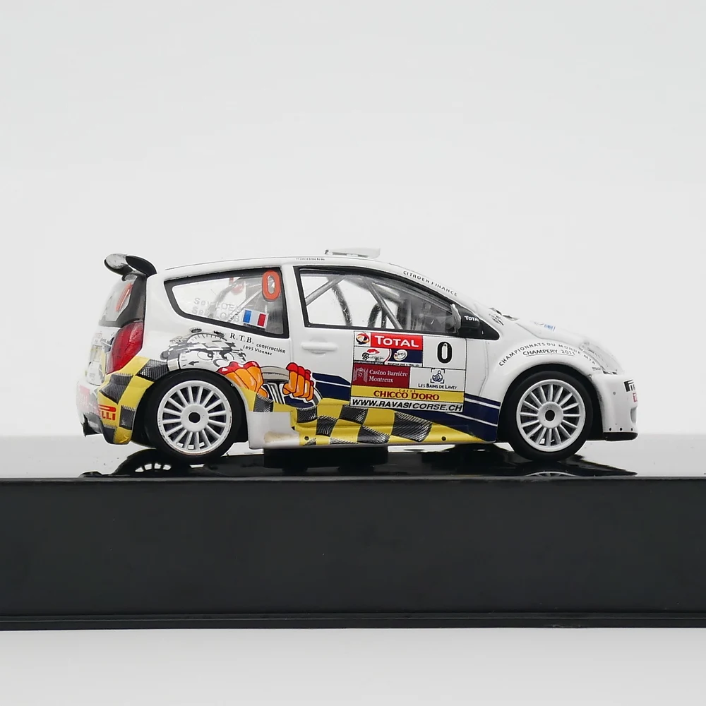 Ixo 1:43 Citroen C2 S1600 Rallye Chablais 2009 Diecast Car Model Metal Toy Vehicle