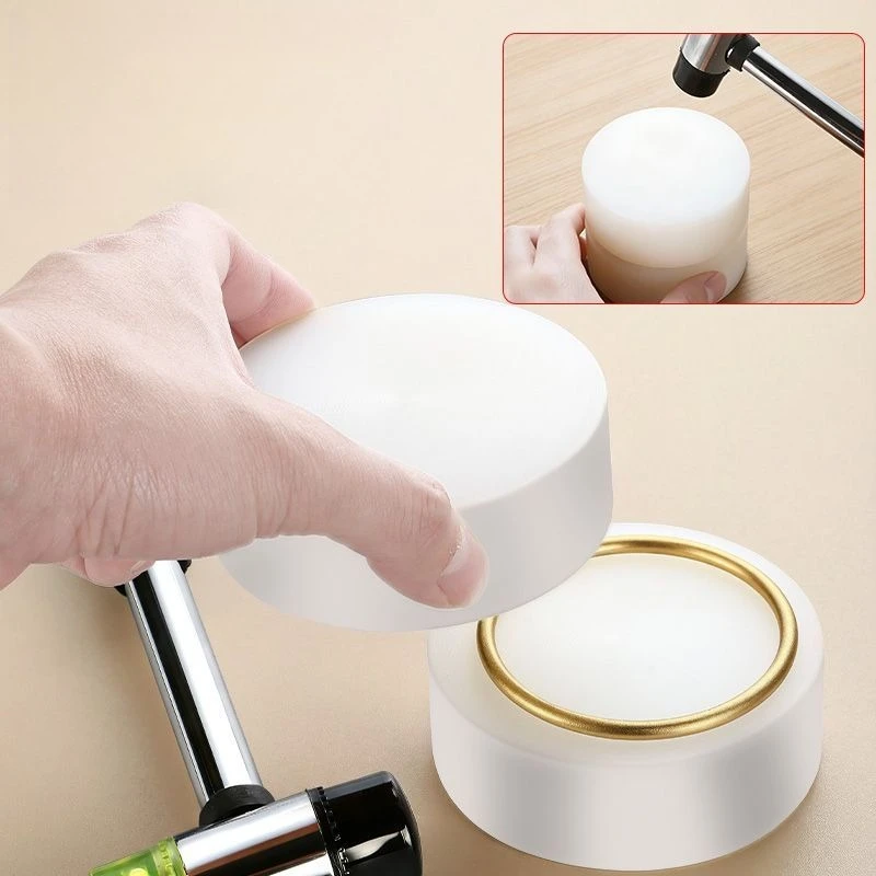 

Round Flat Hammering Bench Block for Jewelry Repair Tools Ring Mandrel Shaping Resizing Deformation Correction Bracelet