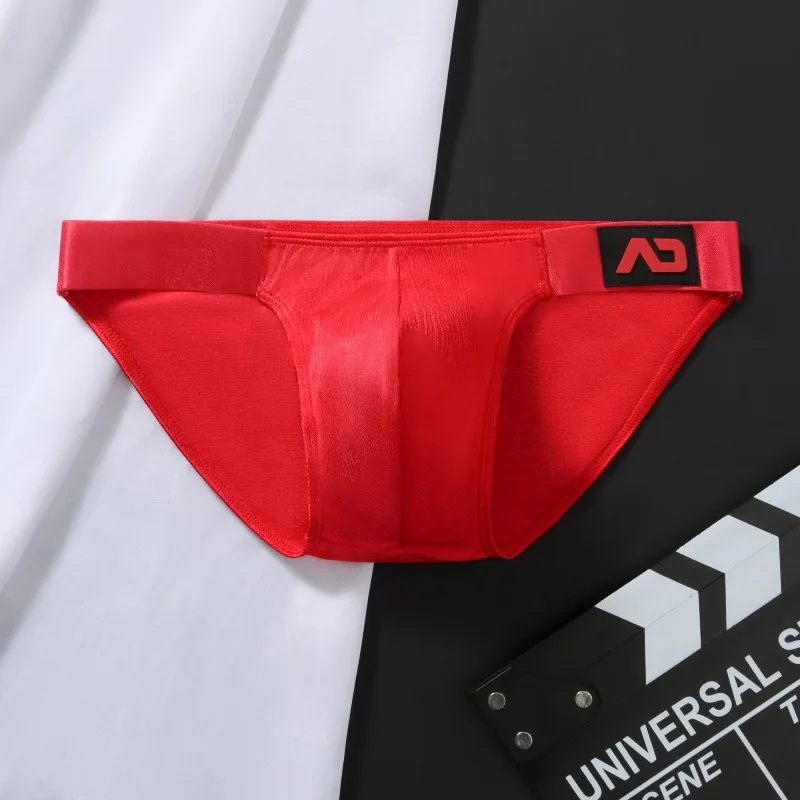 New men's triangular nylon milk silk underwear comfortable and cool fashionable men's underwear AD6-M257