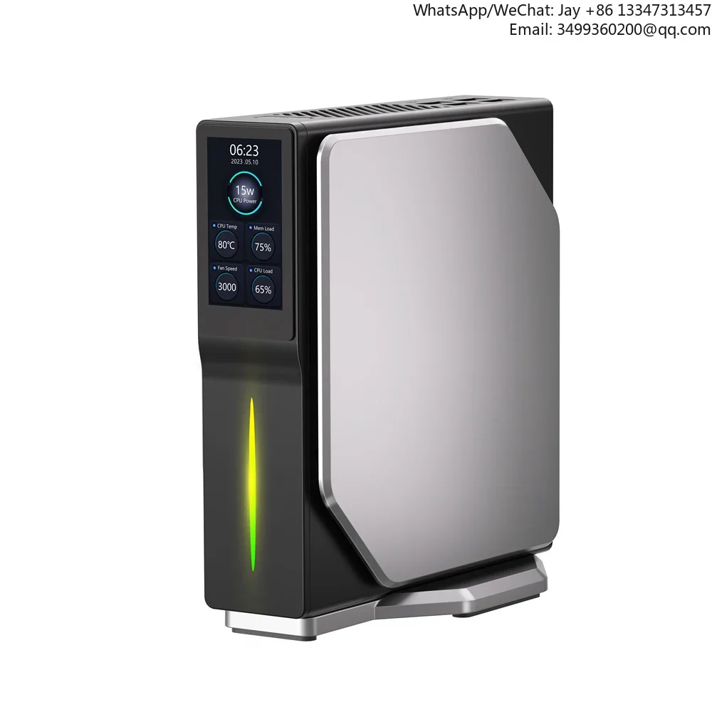 

Personalized LCD Display S1Mini PC Dual LAN Magnetic Cover 16GB DDR4 512GB SSD N100 N150 Windows 11 Mini PC