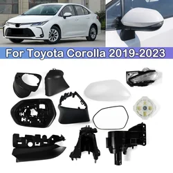 DCGO For Toyota Corolla 2019 2020 2021-2023 Side Rear View mirror Cover Rearview mirror Lid shell Turn signal lens glass base