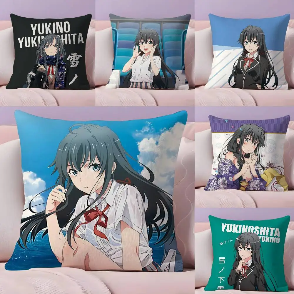 

Anime Y-Yukinoshita Y-Yukino Pillow Case Ultra Soft Skin Friendly Fabric Cloud Like Comfort & Concealed Zipper