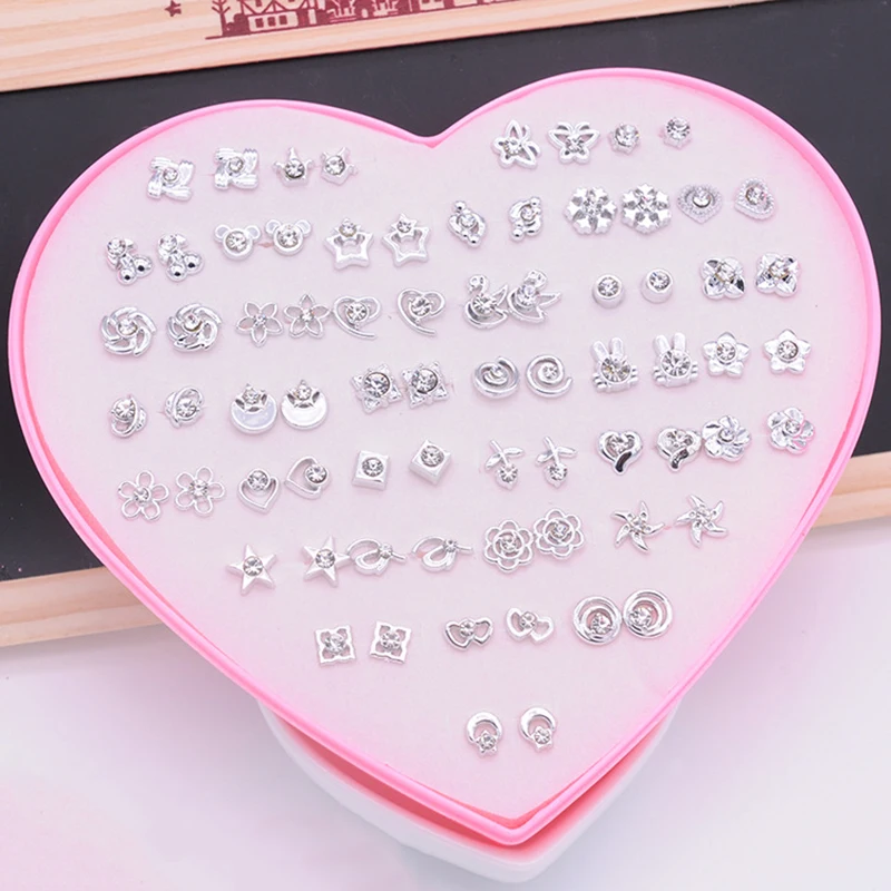 Earrings 36 Pairs Earrings Studs Jewelry Set Resin +plastic Flower Stud All Reason Mordern Life 36 Pairs Women