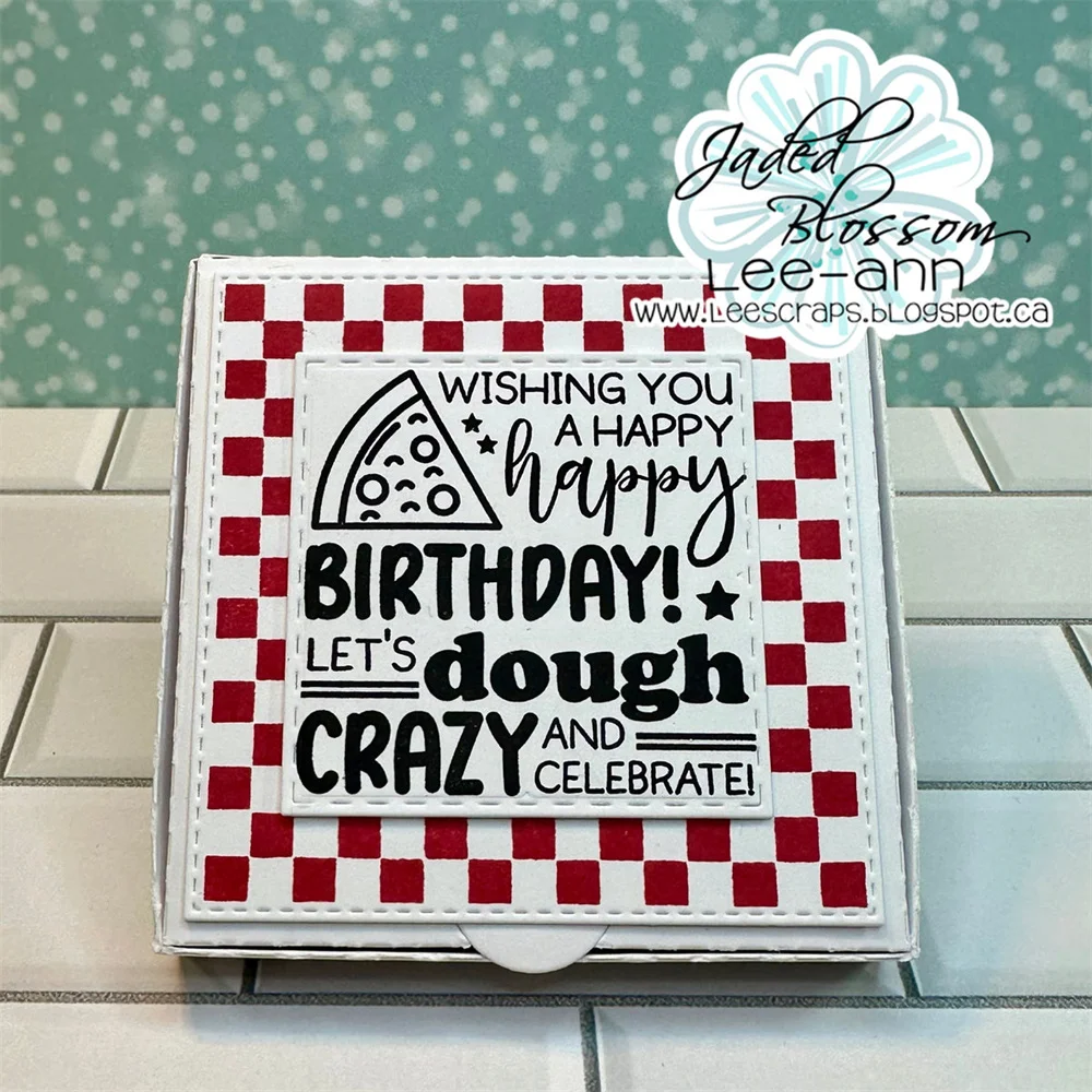 Hot & Fresh Pizza Sentiments Clear Stamps Reusable Handmade Embossing DIY Scrapbook Diary Greeting
