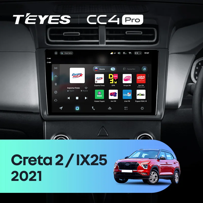 TEYES CC4 PRO For Hyundai Creta 2 IX25 2021 CarPlay Radio Multimedia Stereo Car play Android Auto 2DIN Autoradio