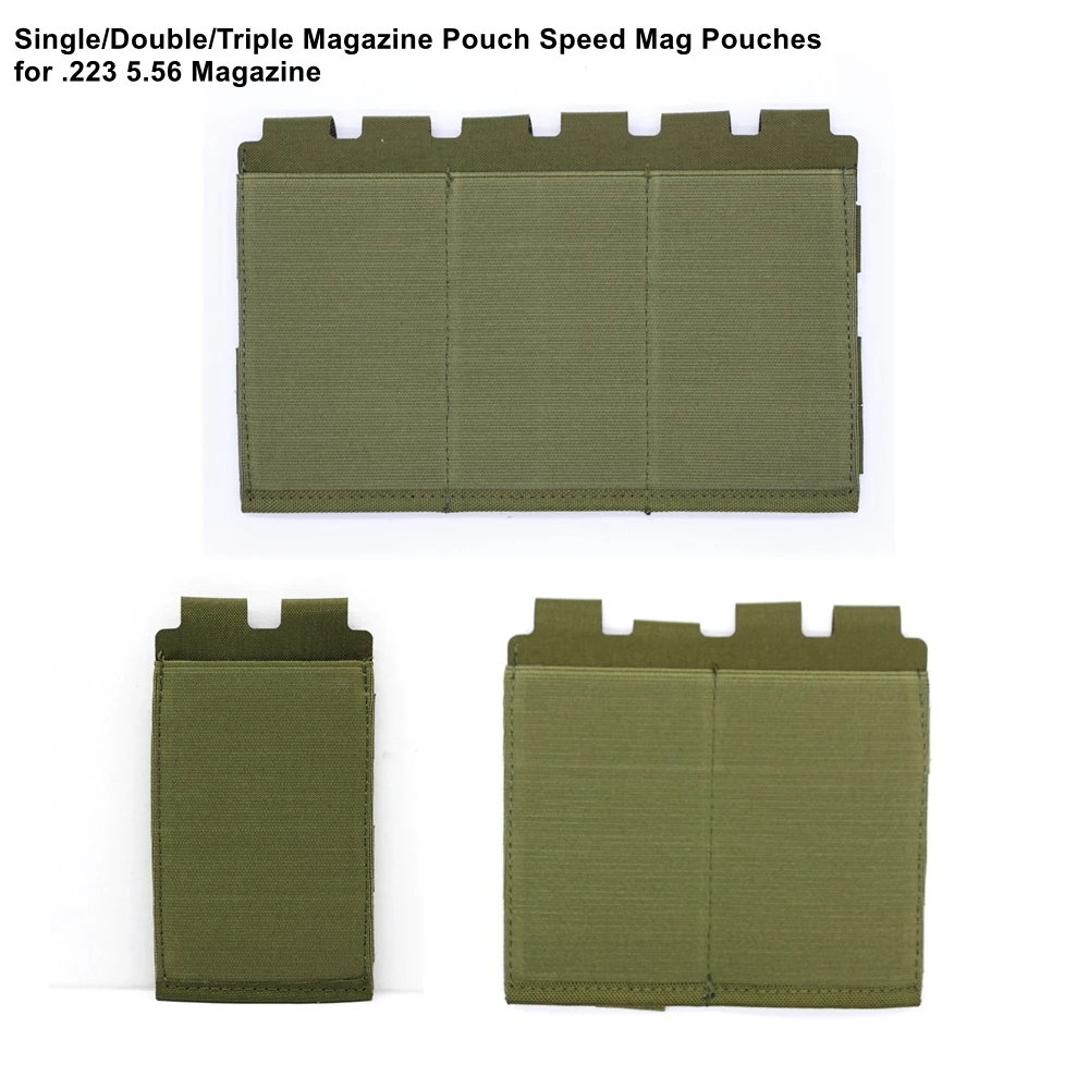 Single/Double/Triple MOLLE Tactical Mag Holder Tactical Accessories Stackable Pouches for Duty Belt/Vest/Plate Carrier