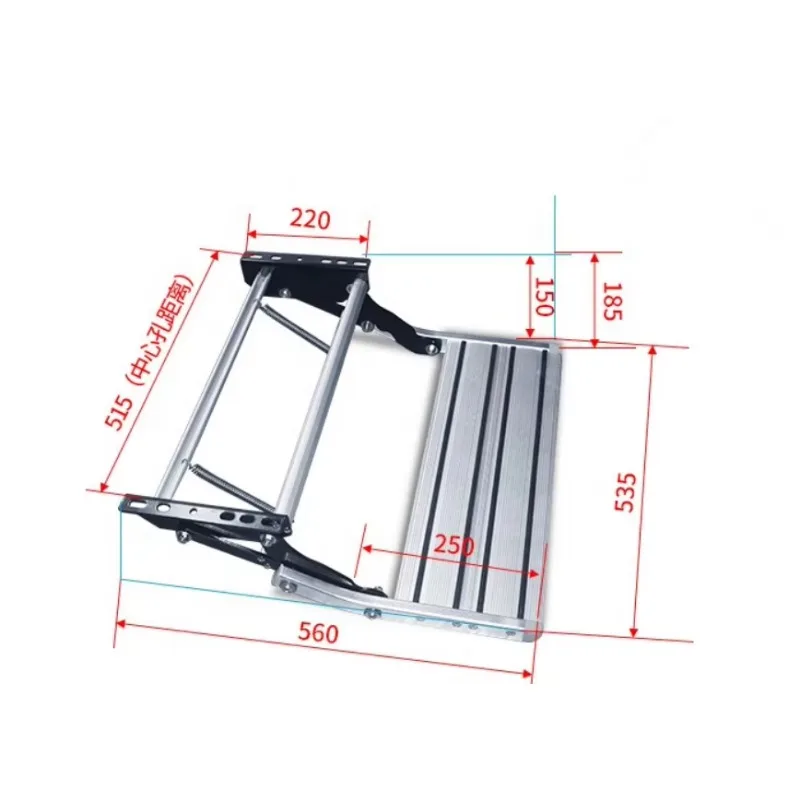 رائجة البيع دليل عالي الجودة من سبائك الألومنيوم قابل للطي بخطوة مزدوجة لملحقات محرك RV