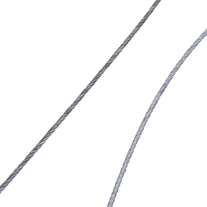 ABLQ 6X STAINLESS Steel Wire Rope Cable Rigging Extra, Length:15M Diameter:1.0Mm