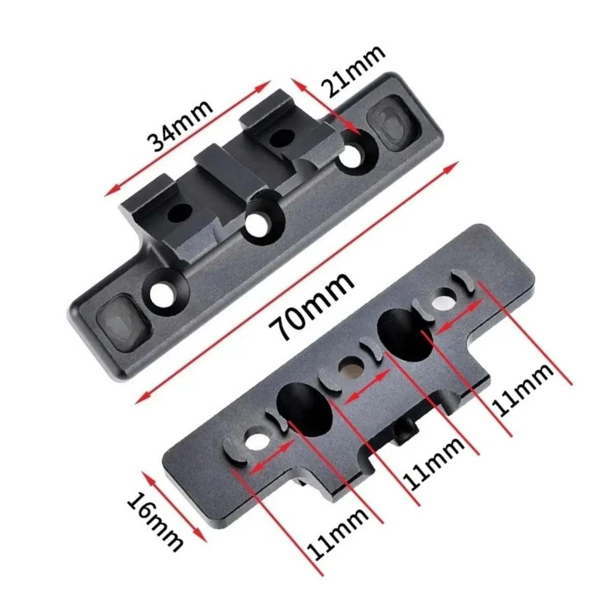 SF M600 M300 Tactical Scout Light Offset Mount Plate For M-system/KEYMOD 20mm Rail Hunting CNC Metal Flashlight Mount Base