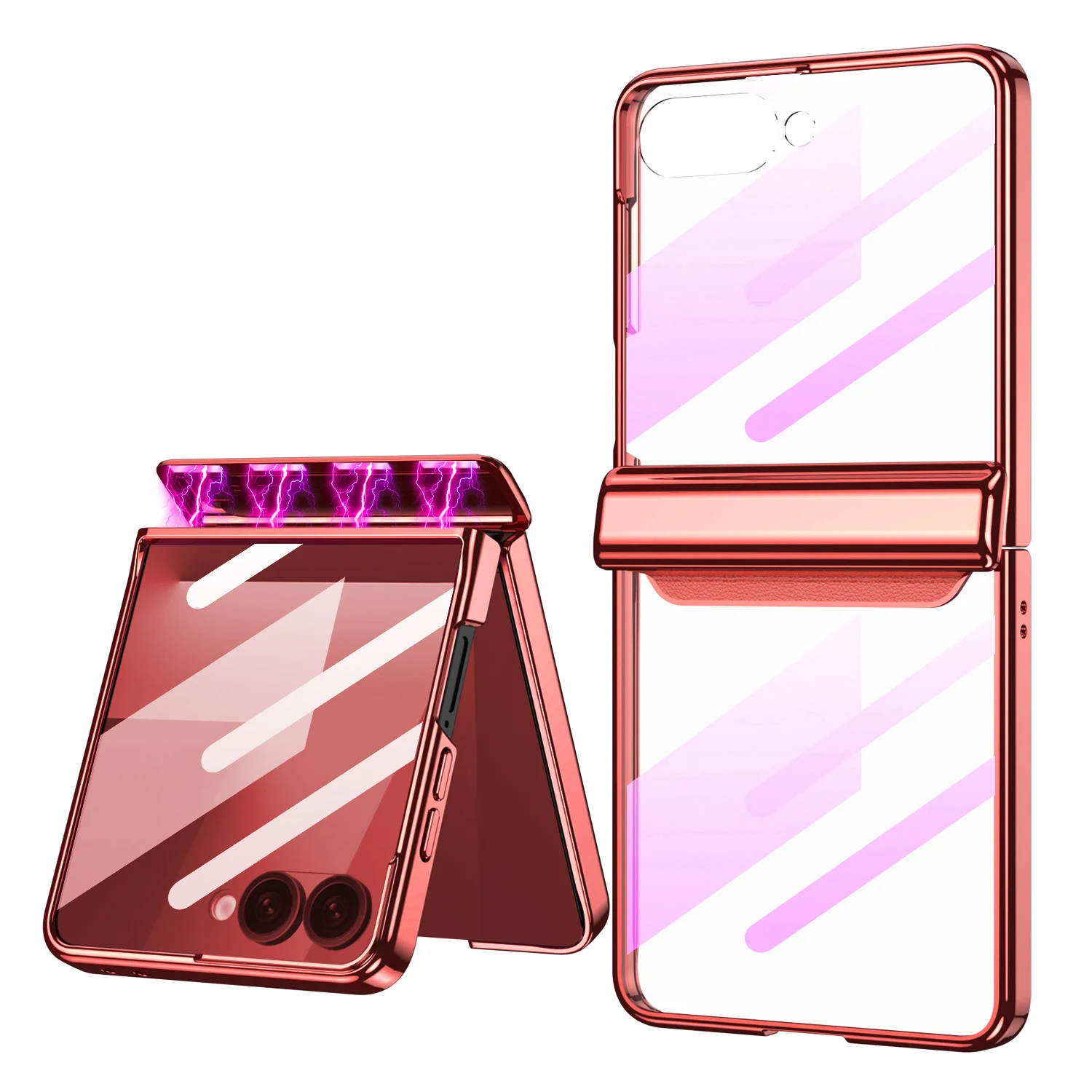 

Magnetic folding pivot phantom Integrated shell and membrane for Samsung Galaxy Z Flip 7 Mobile phone shell