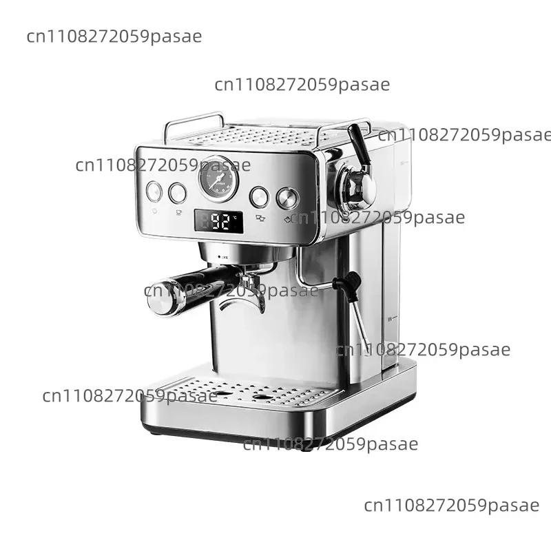 Electric household small semi-automatic espresso machine steam milk foam stainless steel coffee machine suitable for home