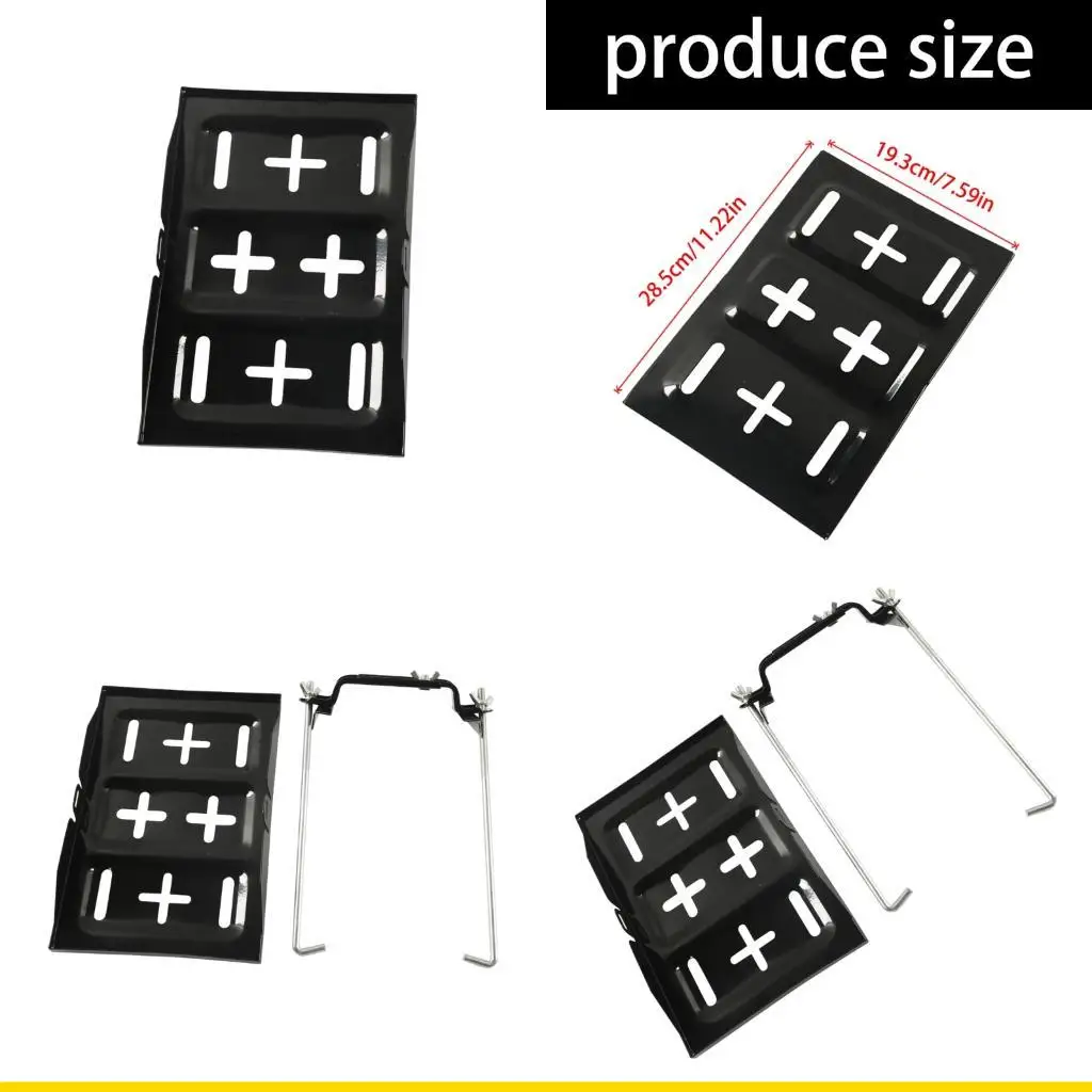 

SZCH Secure Automotive Battery Tray Adjustable Metal Battery Hold Down Tray for Car