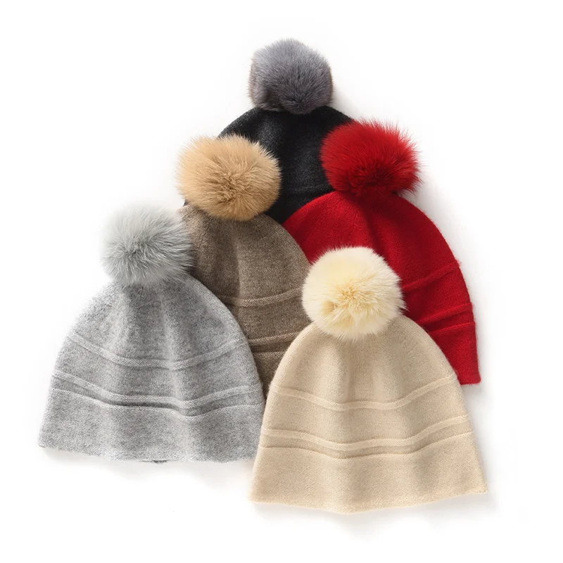 cappello-in-cashmere-puro-al-100-per-autunno-e-inverno-grazioso-cappello-in-lana-lavorato-a-maglia-con-pompon-berretto-rosso-per-l'anno-zodiacale