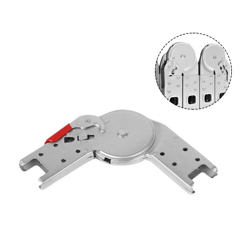 Imagem -02 - Alumínio Escada Acessórios Dobradiça Telescópico Joint Cotovelo Espessamento Herringbone Lock Connector