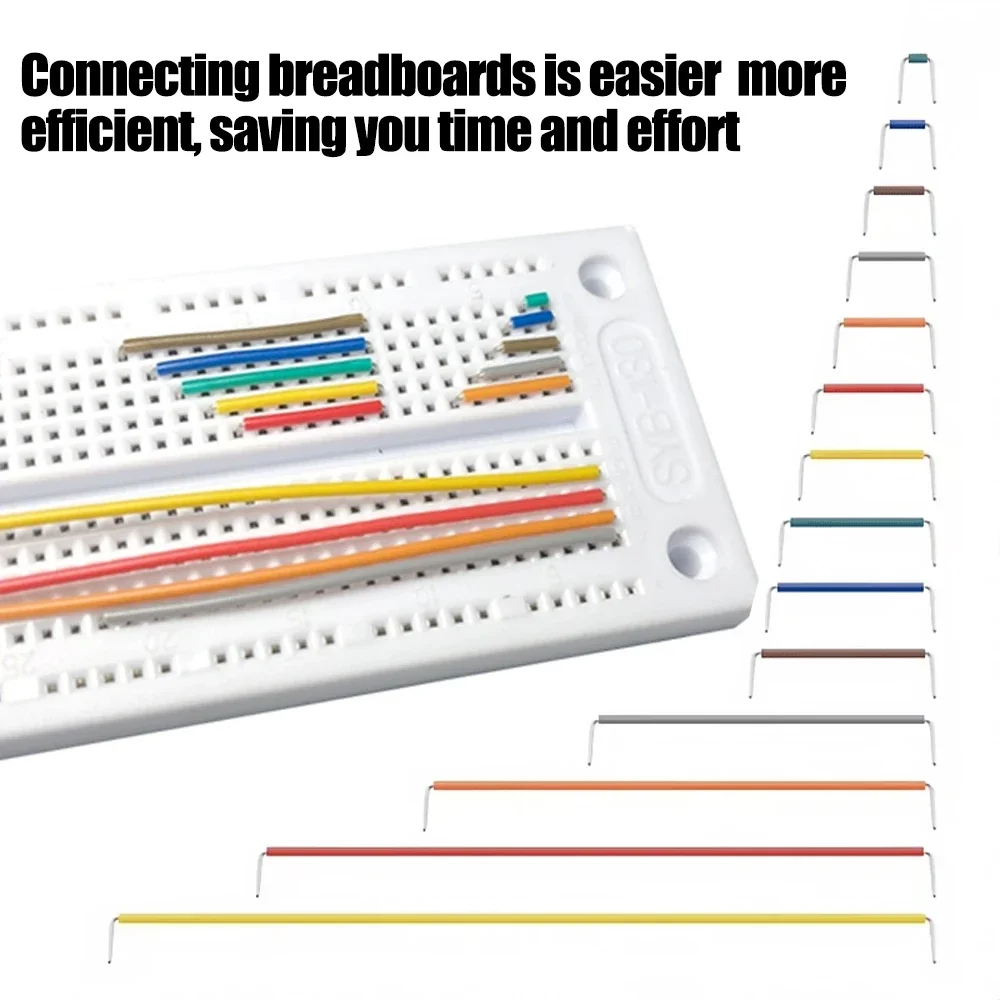 140/840PCS Electronic DIY Board Circuit Board Jump Wire U Shape Solderless Prototype PCB Breadboard Jumper Cable Assorted Kit
