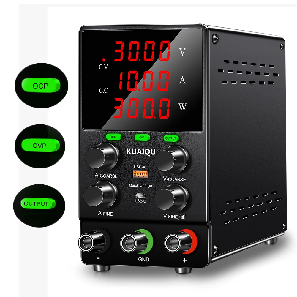 

Factory SPS305S 30V 5A 150W Variable Lab Bench DC Regulator Power Supply OCP OVP Short Killer Single Output Battery Charger