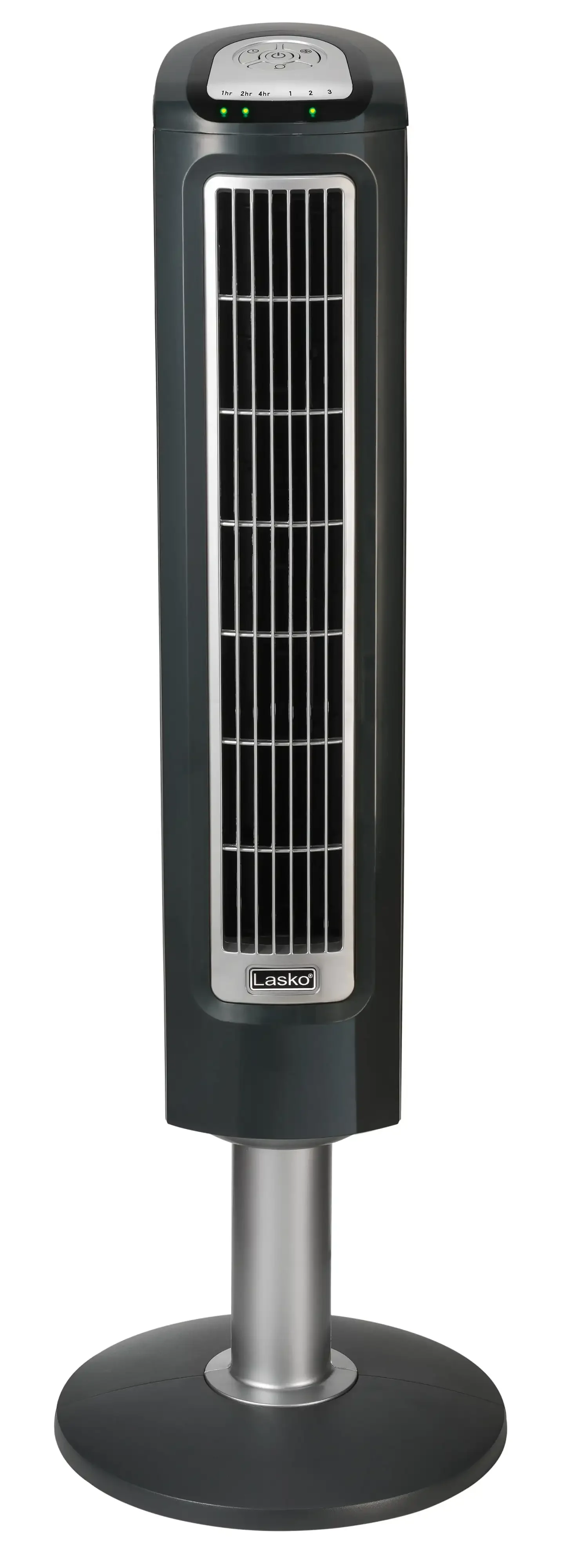 

Wind Tower 3-Speed Oscillating Tower Fan with Remote and Timer, 2519, Gray