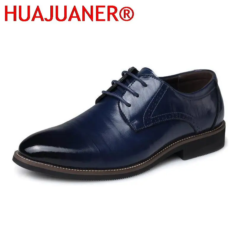 2023 Big Size Fashion Mature Man Soft Leather Shoes Wedding Business Dress Middle-aged Pointed Toe Dad Working Shoes Size 38-48