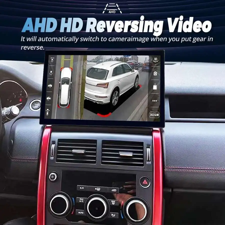 شاشة أندرويد 13.3 بوصة لسيارة لاند روفر ديسكفري سبورت L550 2015 - 2019 نظام تحديد المواقع للسيارة Carplay ستيريو وحدة رأس الوسائط المتعددة نظام مزدوج