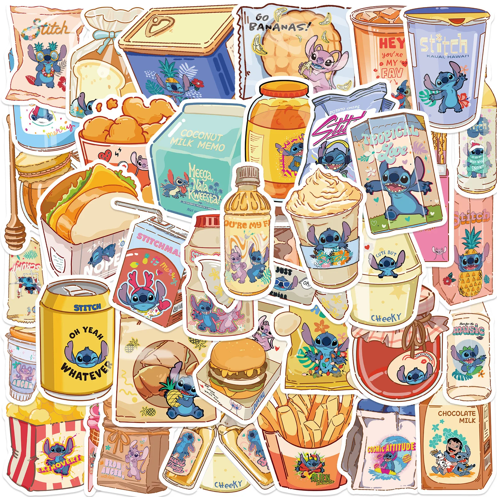 

40pcs Anime Figure Graffiti Stickers Laptop Phone Scrapbook Diary Luggage Stationery Cartoon Sticker Kids Girl