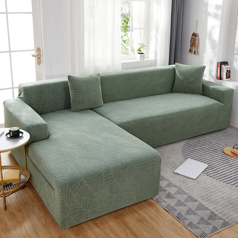 Leaf Jacquard Waterafstotende (spatwaterdichte) Sofahoes - Volledige dekking, antislip, stofdicht, hoes voor alle seizoenen