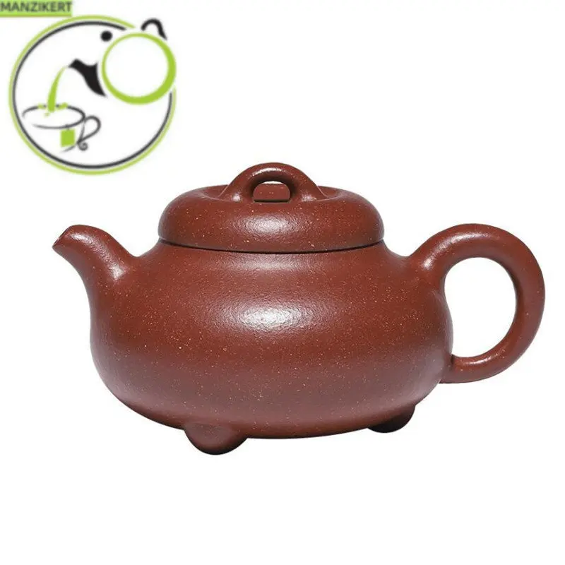 

150ml Chinese Yixing Raw Ore Purple Clay Teapots Famous Artists Handmade Tea Pot Kettle High-end Zisha Tea Set Collection Gifts