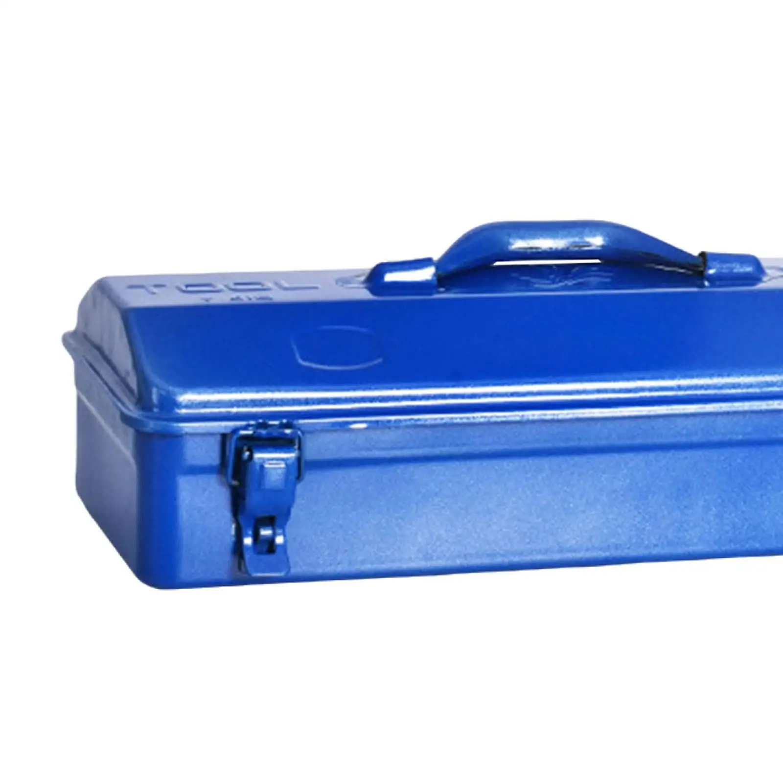 Iron Tool Box Home Rust Resistant Large Capacity with Handle Portable Sturdy Workshop Space Saving Multifunctional Tool Case